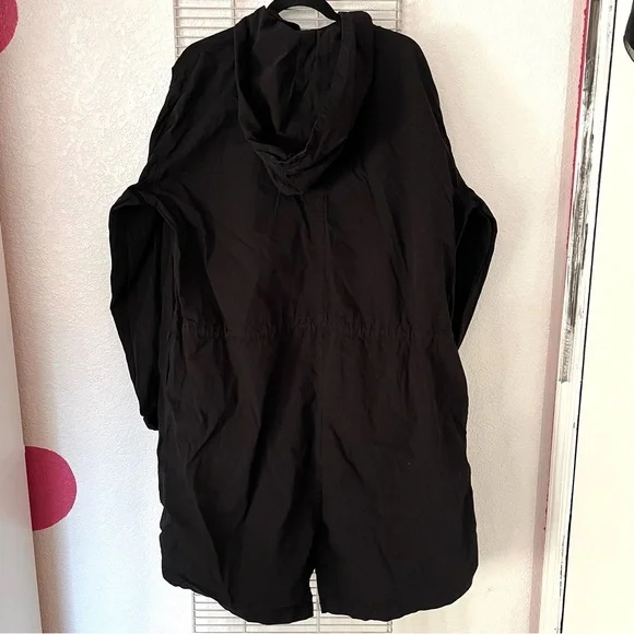 TopMan Fishtail Long Coat Jacket With Hood - Picture 10 of 12